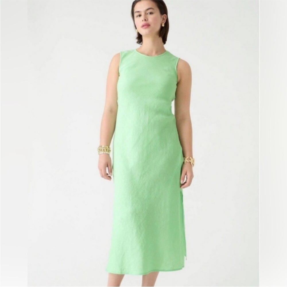 Elegant Green Sleeveless Dress